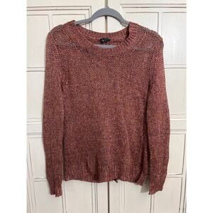 Theory size medium loose knit lightweight sweater crisscross back